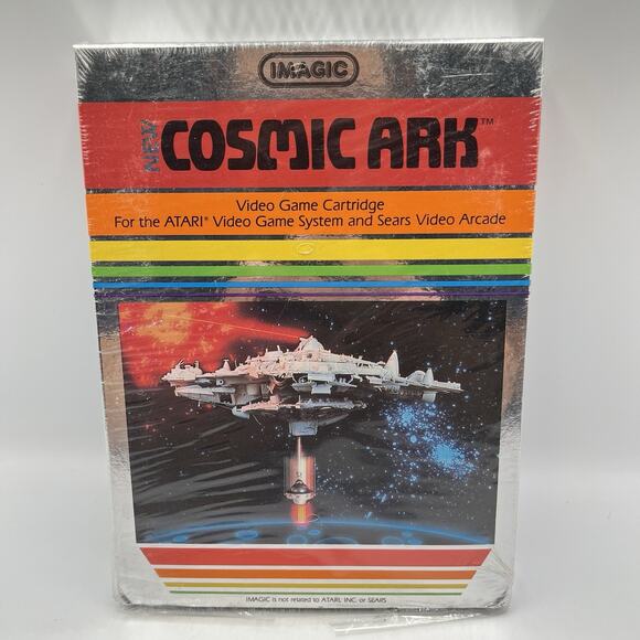 Atari 2600 Video Game Cartridge - Imagic Cosmic Ark - Sealed New - Picture 1 of 9